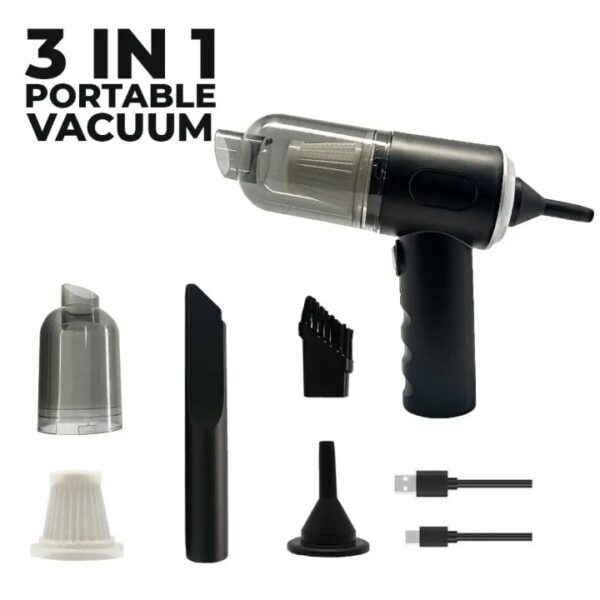 3 in 1 mini vacuum cleaner portable home and car – Image 2